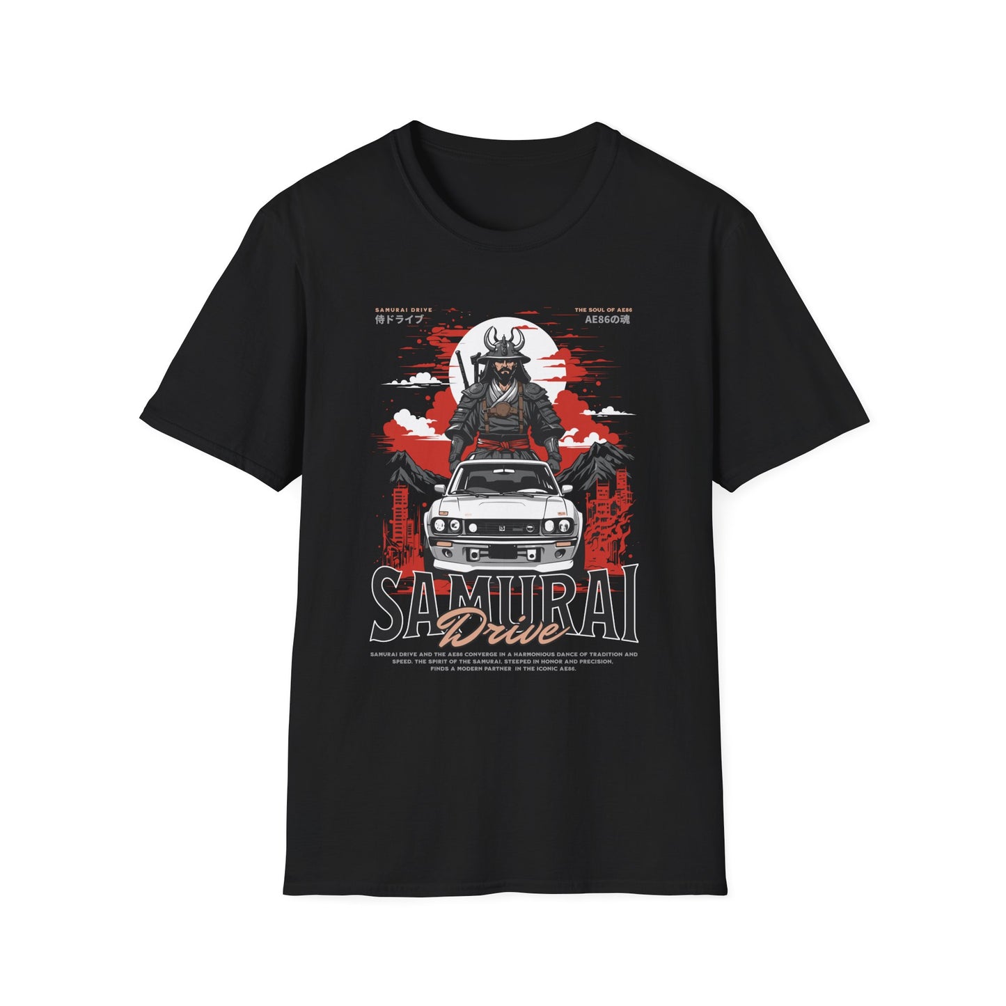 Samurai Driver - Unisex JDM Street T-shirt - Front Print