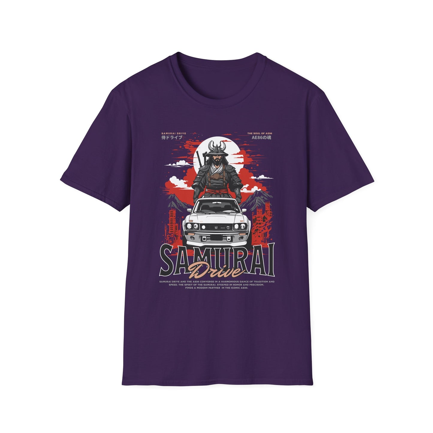 Samurai Driver - Unisex JDM Street T-shirt - Front Print
