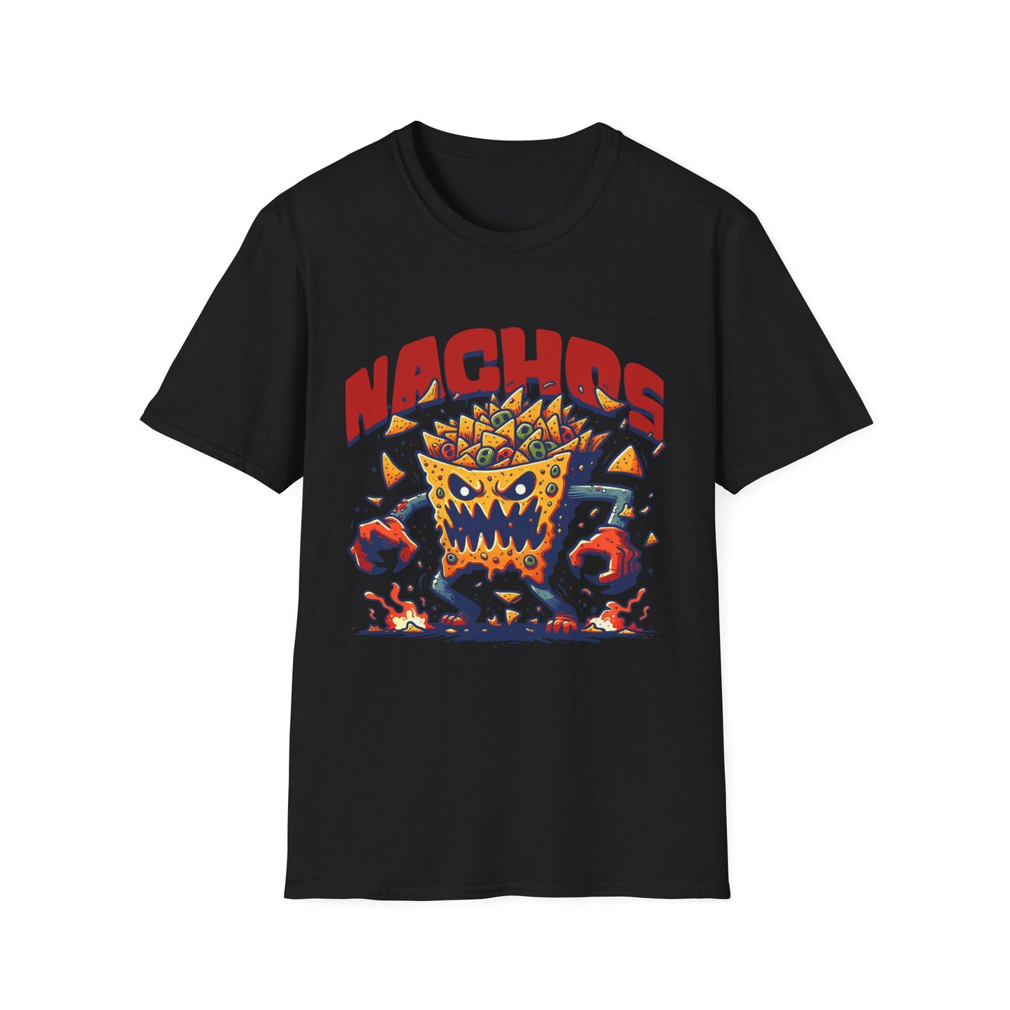NACHOS! - Unisex Softstyle Sarcastic T-Shirt - Front Print