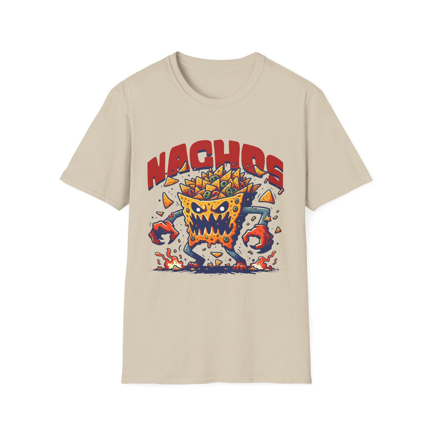 NACHOS! - Unisex Softstyle Sarcastic T-Shirt - Front Print