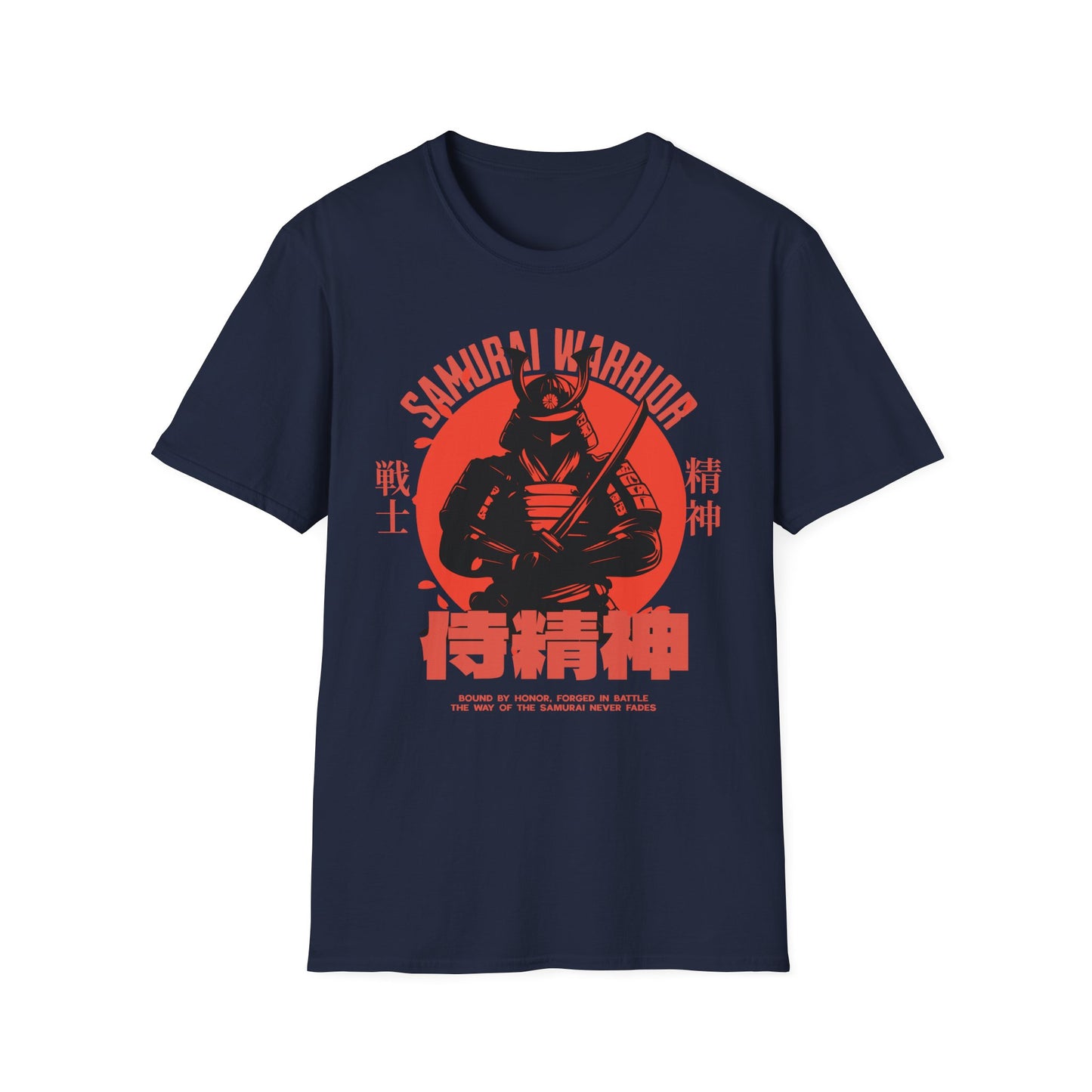 Samurai Warrior - Unisex Softstyle T-Shirt - Front Print