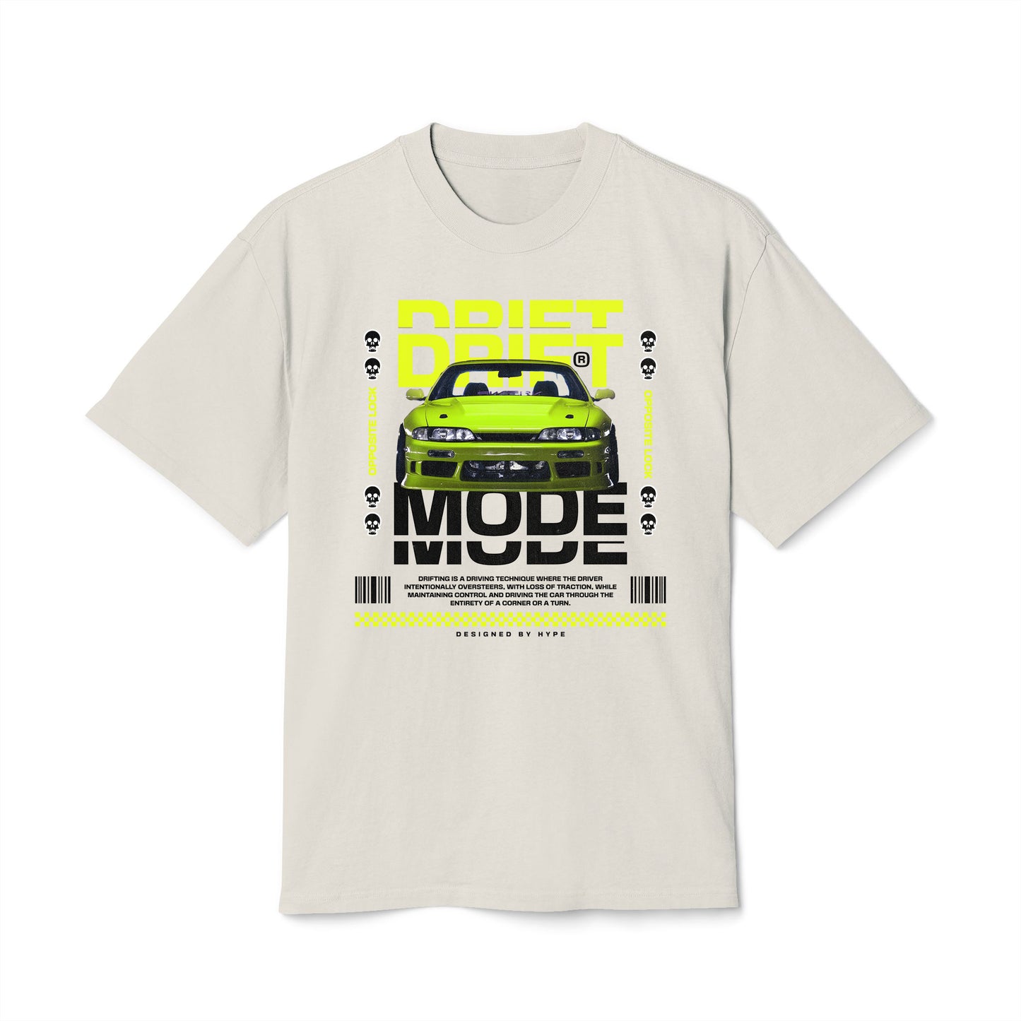 Drift Mode - Oversized Heavy Feaded Tee - Front Print