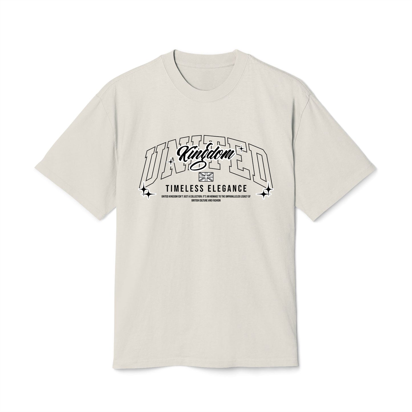 United Kingdom - Oversized Heavy Feaded Tee - Front Print