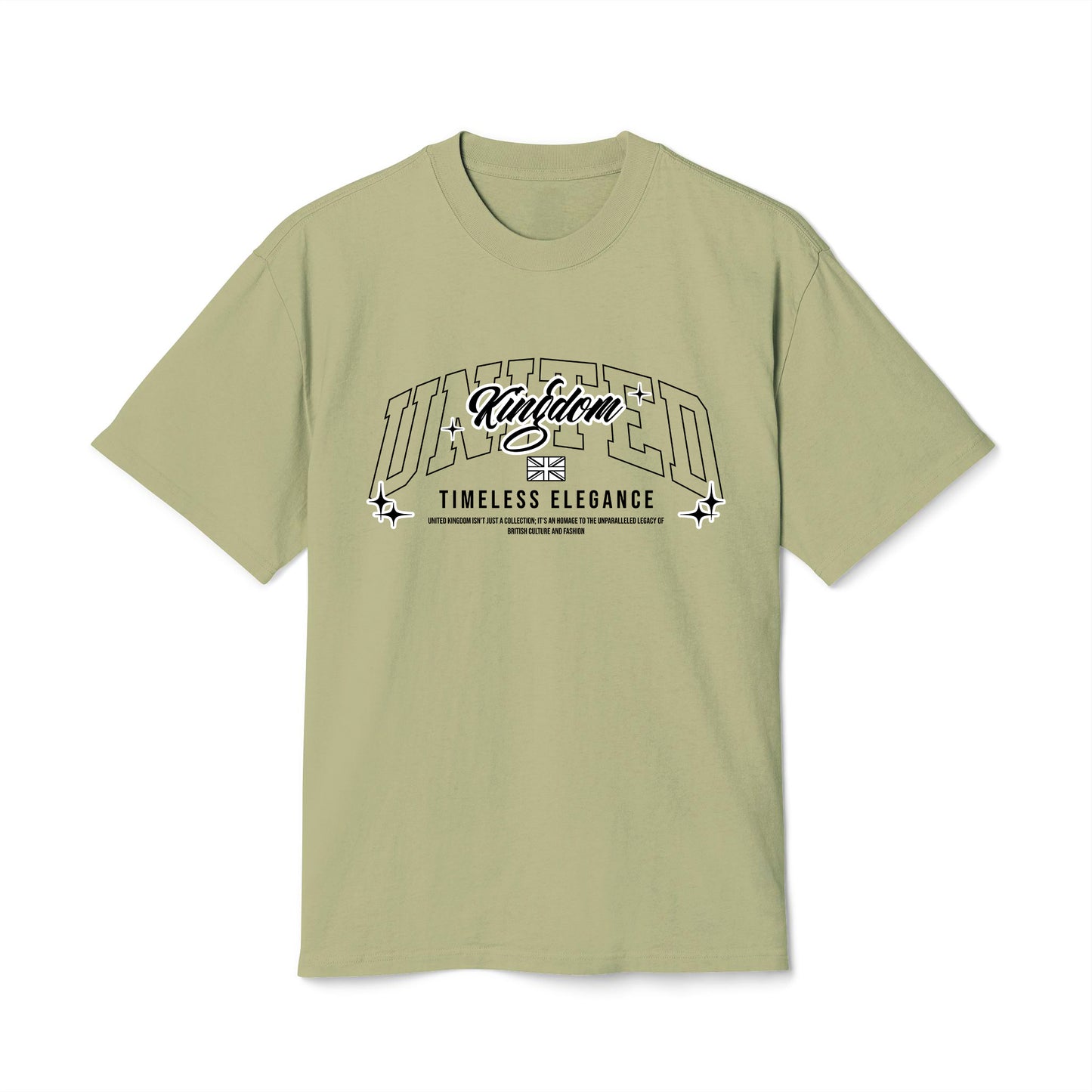 United Kingdom - Oversized Heavy Feaded Tee - Front Print