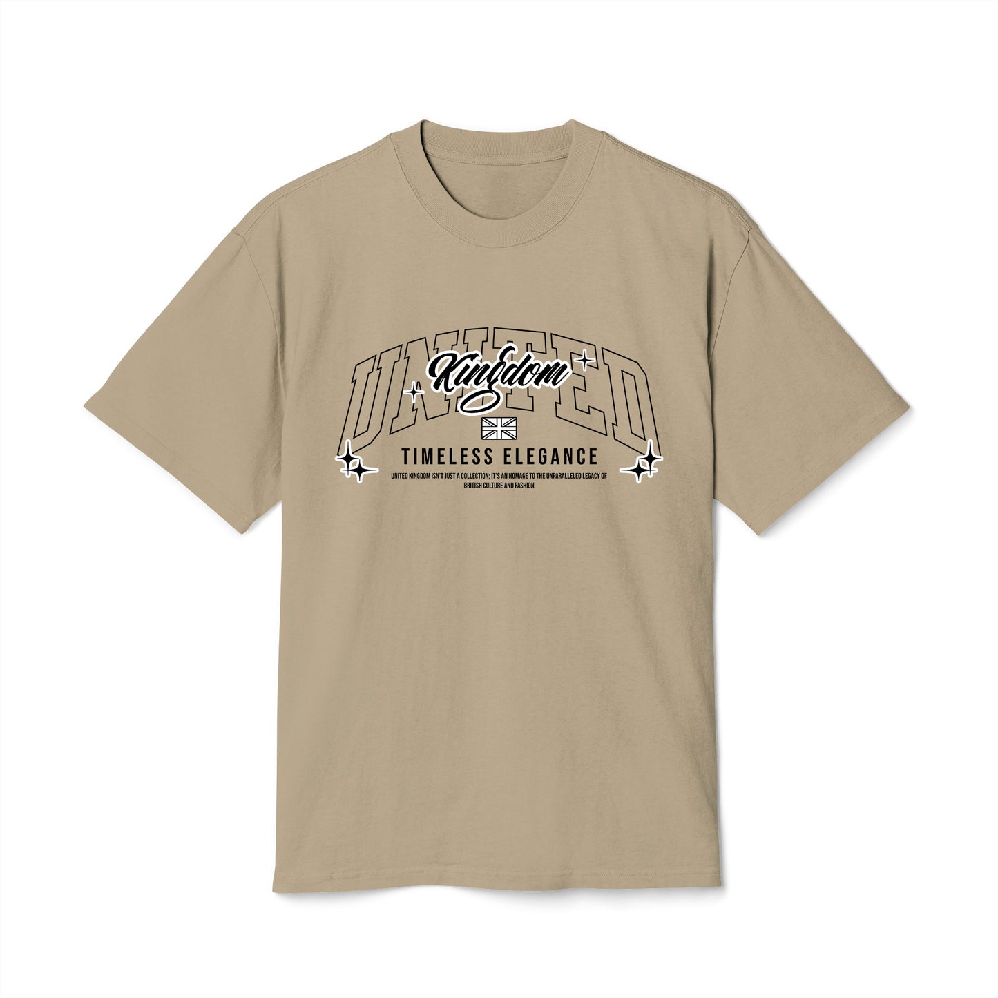 United Kingdom - Oversized Heavy Feaded Tee - Front Print