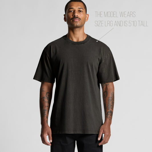 Benjamin Franklin - Oversized Heavy Feaded Tee - Front Print