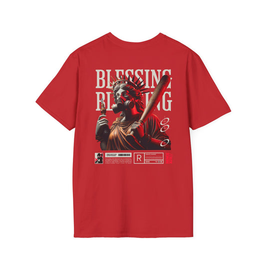 Blessing God T Shirt - Short-Sleeve Unisex T-Shirt - Back Print
