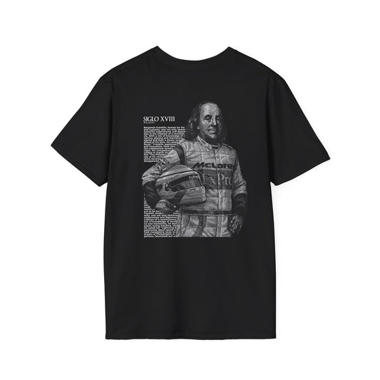 Benjamin Franklin - Short-Sleeve Unisex T-Shirt - Back Print