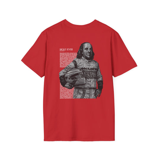 Benjamin Franklin - Short-Sleeve Unisex T-Shirt - Back Print