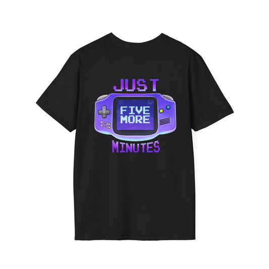 Just More Five Minute - Gameboy T-Shirt - Back Print
