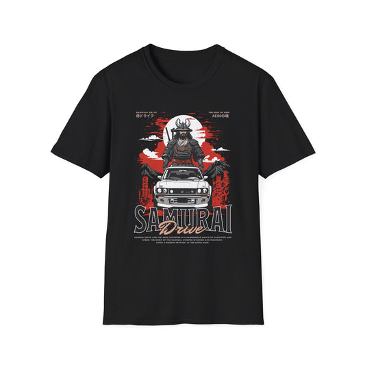 Samurai Driver - Unisex JDM Street T-shirt - Front Print