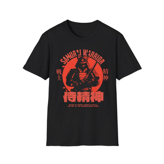 Samurai Warrior - Unisex Softstyle T-Shirt - Front Print