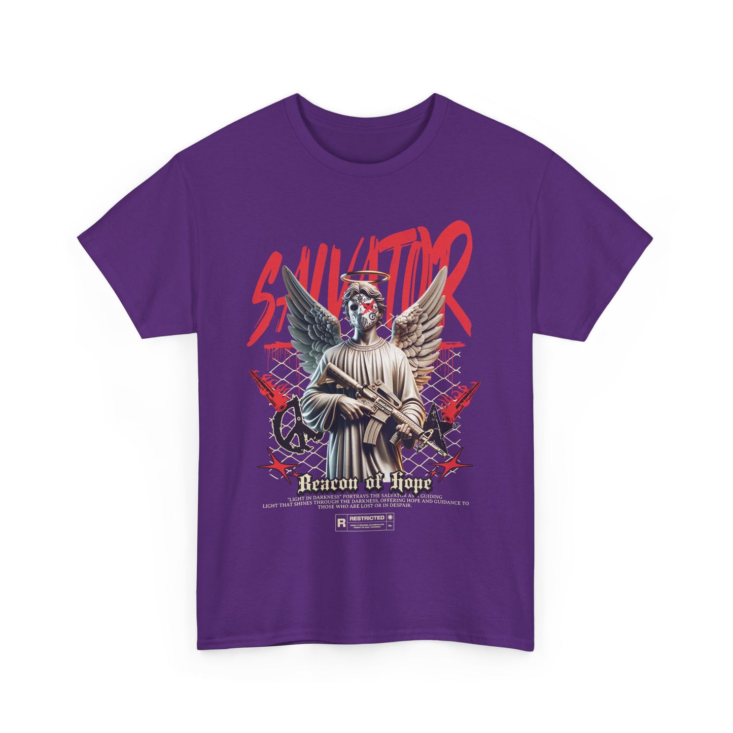 Salvator - Beacon Of Hope - Organic Cotton T-shirt - Front Print