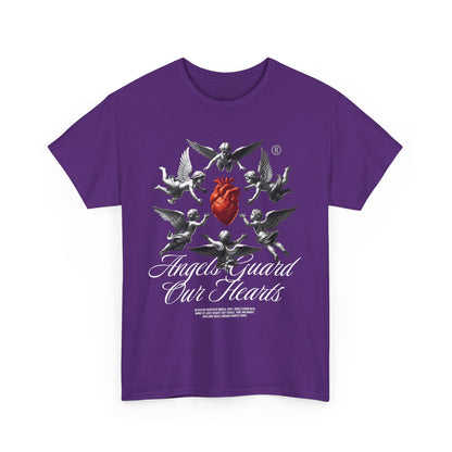 Angels Guard Our Hearts - Organic Cotton T-shirt - Front Print