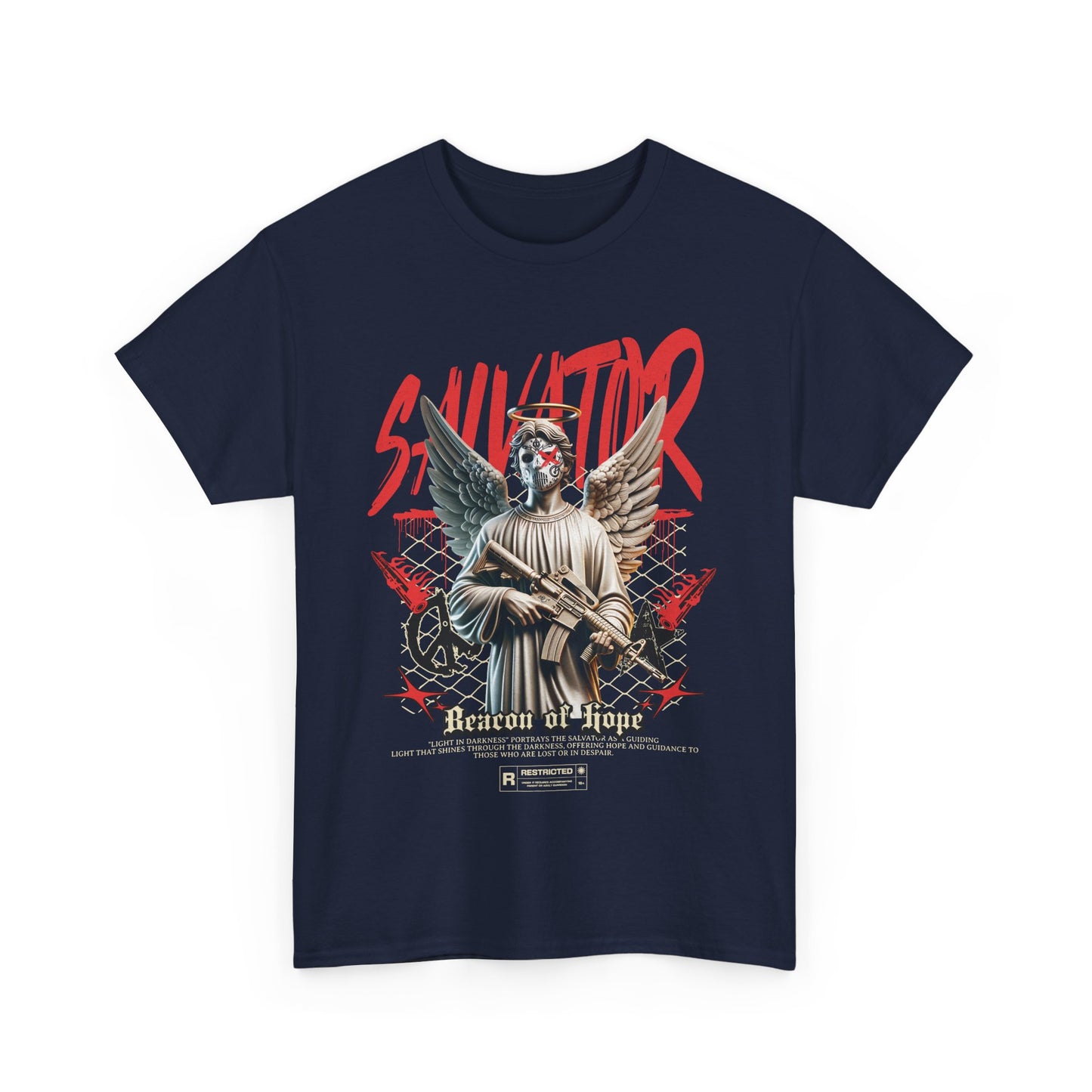 Salvator - Beacon Of Hope - Organic Cotton T-shirt - Front Print