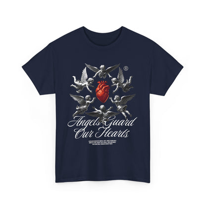 Angels Guard Our Hearts - Organic Cotton T-shirt - Front Print