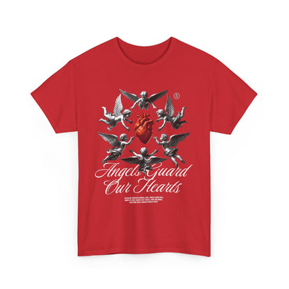 Angels Guard Our Hearts - Organic Cotton T-shirt - Front Print