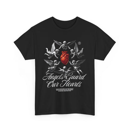 Angels Guard Our Hearts - Organic Cotton T-shirt - Front Print