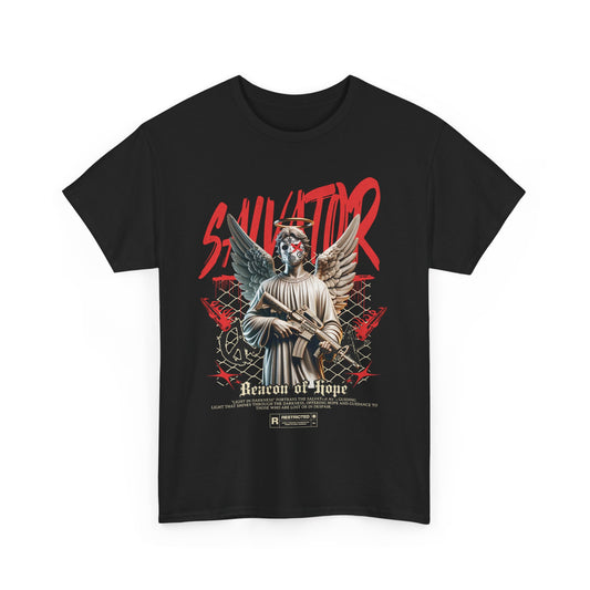 Salvator - Beacon Of Hope - Organic Cotton T-shirt - Front Print