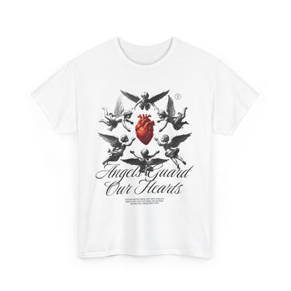 Angels Guard Our Hearts - Organic Cotton T-shirt - Front Print