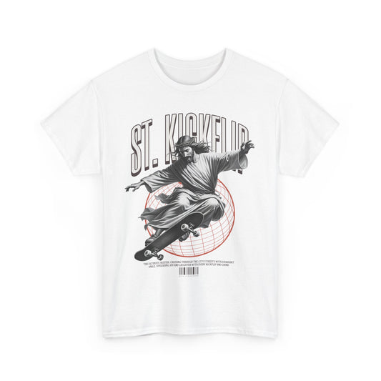 Skater Jesus T-Shirt – Sacred Kickflip Streetwear