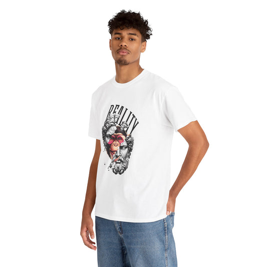 Reality T-Shirt – Surreal Greek Statue x Monkey Face Art
