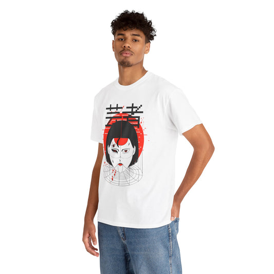 Cyborg Geisha T-Shirt – Futuristic Japanese Cyberpunk Style