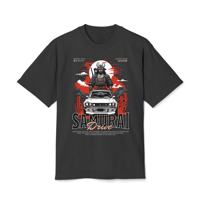 Samurai Driver - Oversized Heavy Feaded Tee - Front Print
