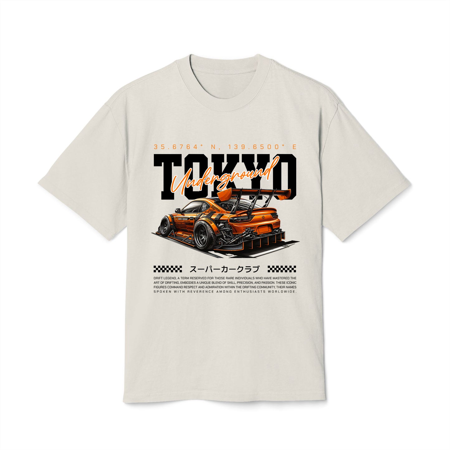 Tokyo Underground - Oversized Heavy Feaded Tee - Front Print