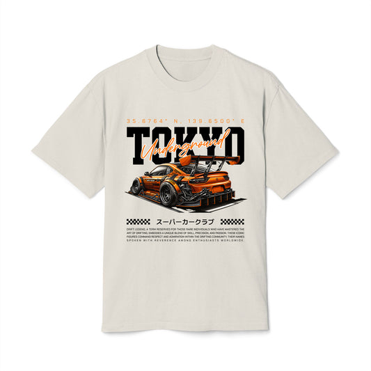 Tokyo Underground - Oversized Heavy Feaded Tee - Front Print