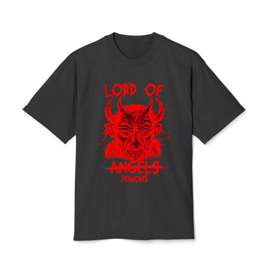 Lord Of Demons - Oversized Heavy Feaded Tee - Front Print