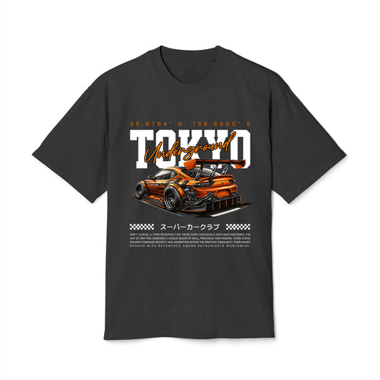 Tokyo Underground - Oversized Heavy Feaded Tee - Front Print