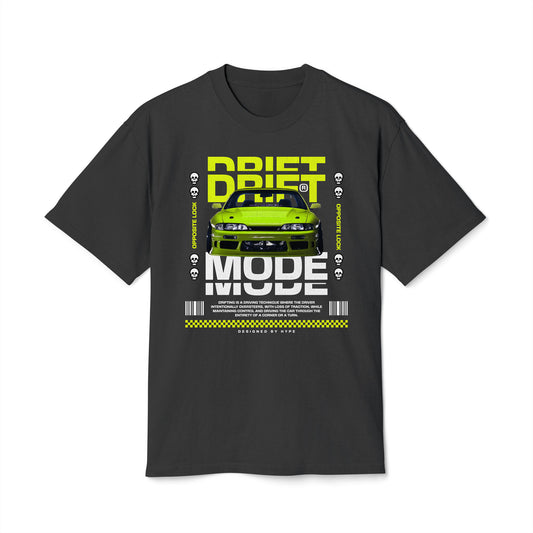 Drift Mode - Oversized Heavy Feaded Tee - Front Print