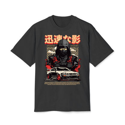 Speedster Shadow - Oversized Heavy Feaded Tee - Front Print