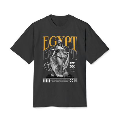 Egypt - Oversized Heavy Feaded Tee - Front Print
