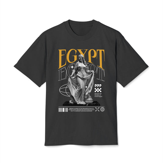 Egypt - Oversized Heavy Feaded Tee - Front Print