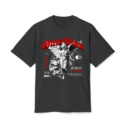 The Guardian - Oversized Heavy Feaded Tee - Front Print