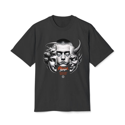Mortal Beings - Oversized Heavy Feaded Tee - Front Print