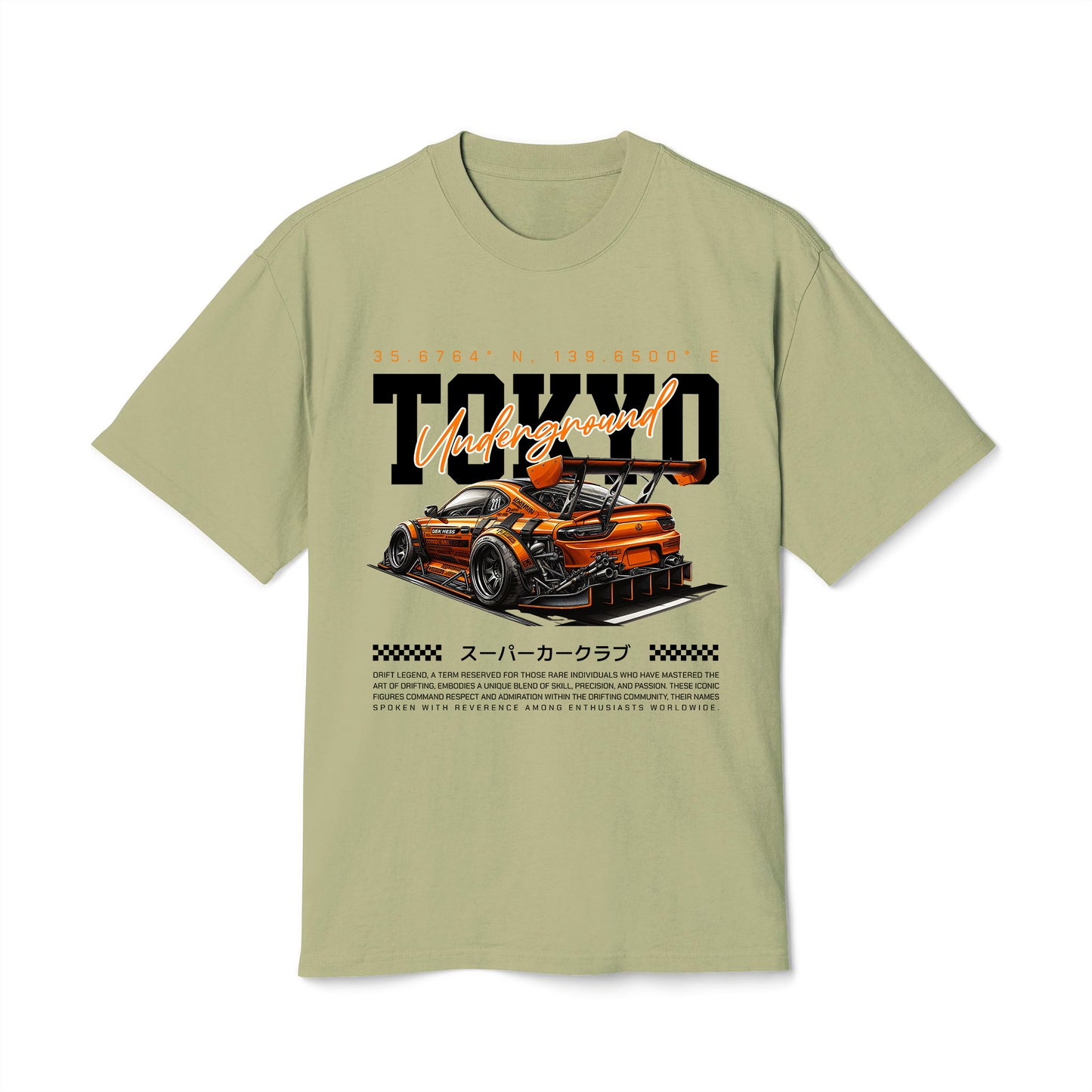 Tokyo Underground - Oversized Heavy Feaded Tee - Front Print