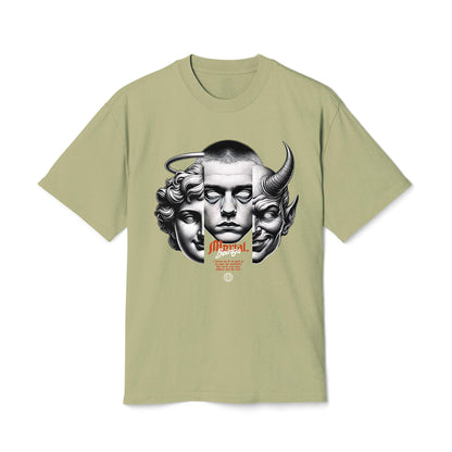 Mortal Beings - Oversized Heavy Feaded Tee - Front Print
