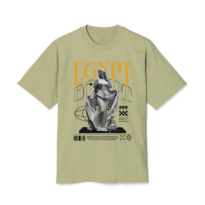 Egypt - Oversized Heavy Feaded Tee - Front Print