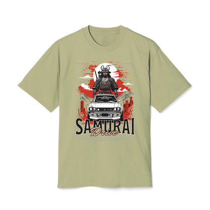 Samurai Driver - Oversized Heavy Feaded Tee - Front Print