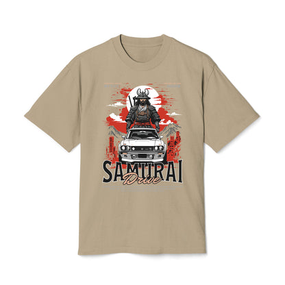 Samurai Driver - Oversized Heavy Feaded Tee - Front Print
