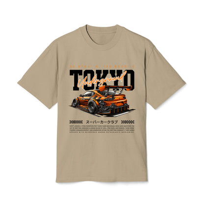 Tokyo Underground - Oversized Heavy Feaded Tee - Front Print