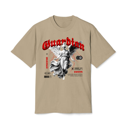 The Guardian - Oversized Heavy Feaded Tee - Front Print