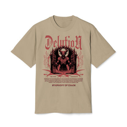 Symphony of Caos - Oversized Heavy Feaded Tee - Front Print